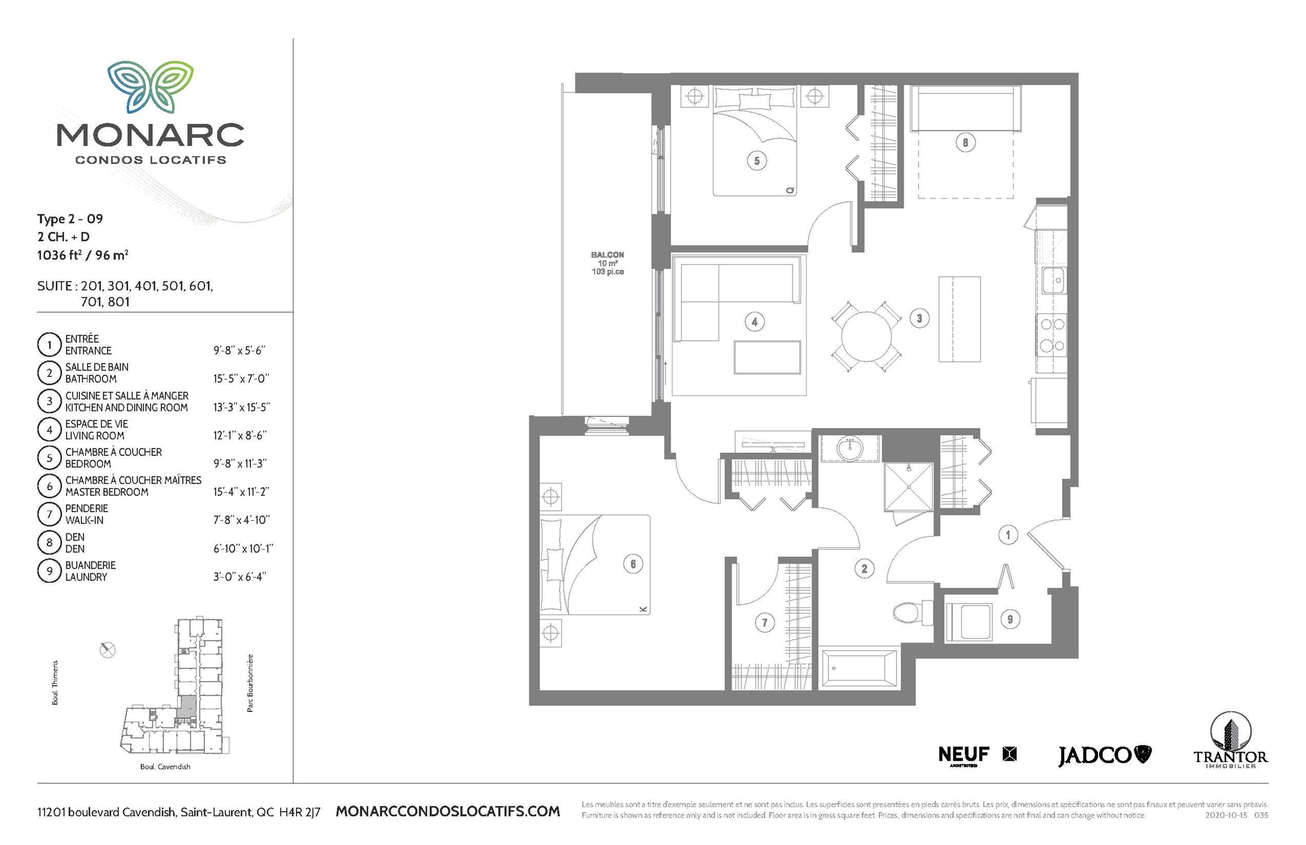 Monarc condos locatifs