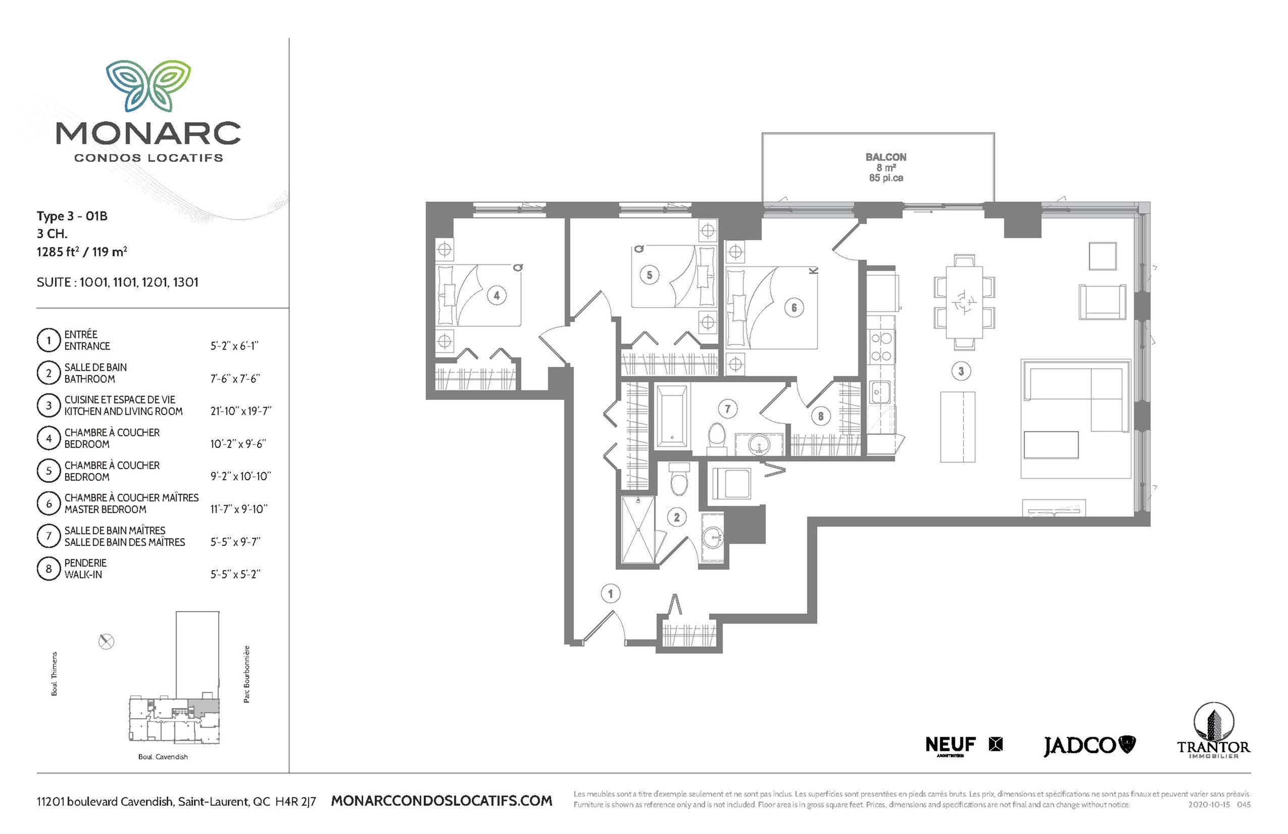 Monarc condos locatifs