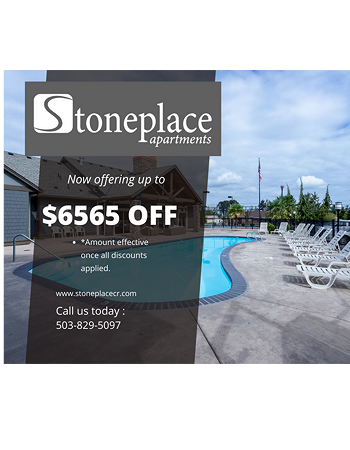 Call & tour today!<br><br>503.829.5097  Apply online at www.stoneplacecr.com.