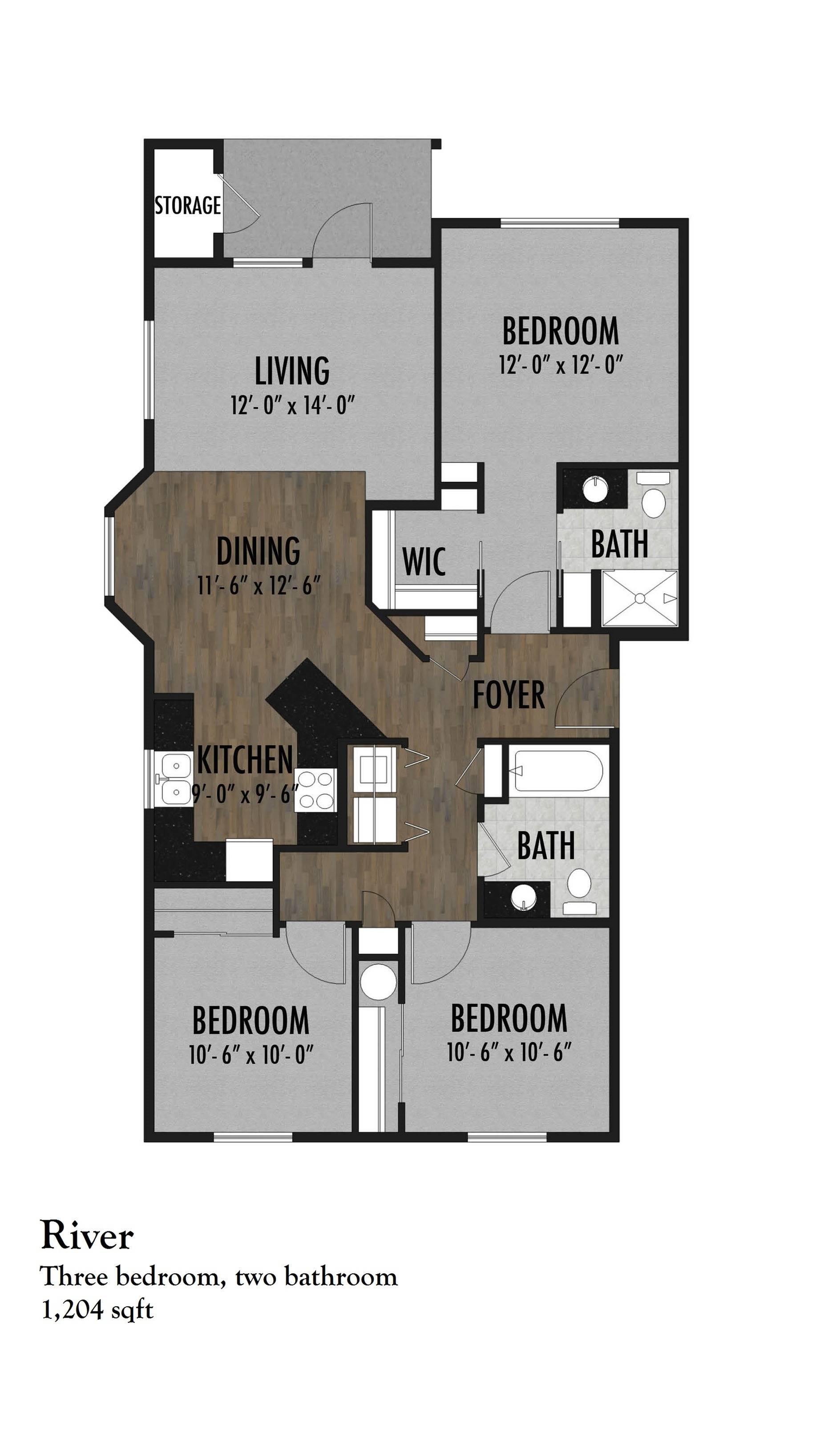 River 3 Bed Apartment Riverplace Riverplace Apartments