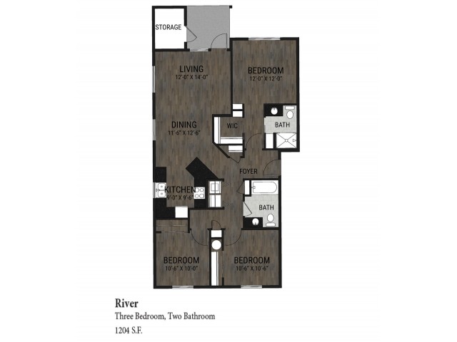 3 Bedroom - River