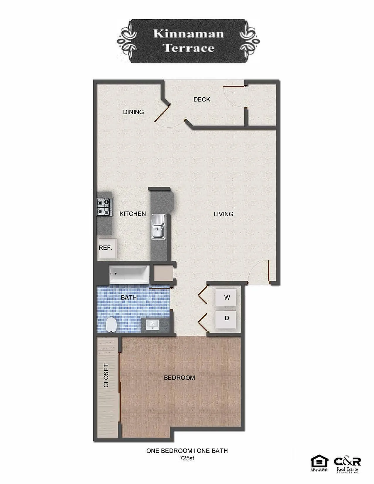 Kinnaman Terrace Apartments - Aloha OR Apartments - 1 Bedroom