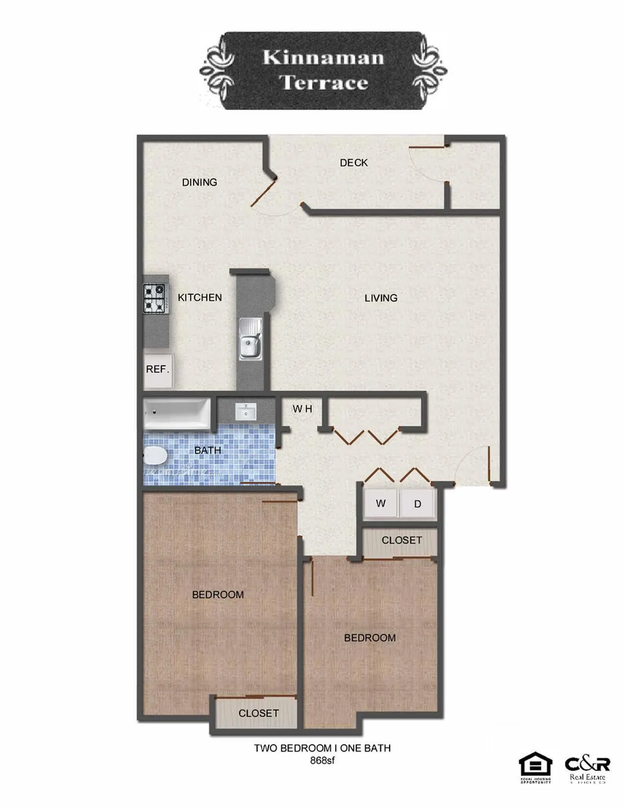Kinnaman Terrace Apartments - Aloha OR Apartments - 2 Bedroom