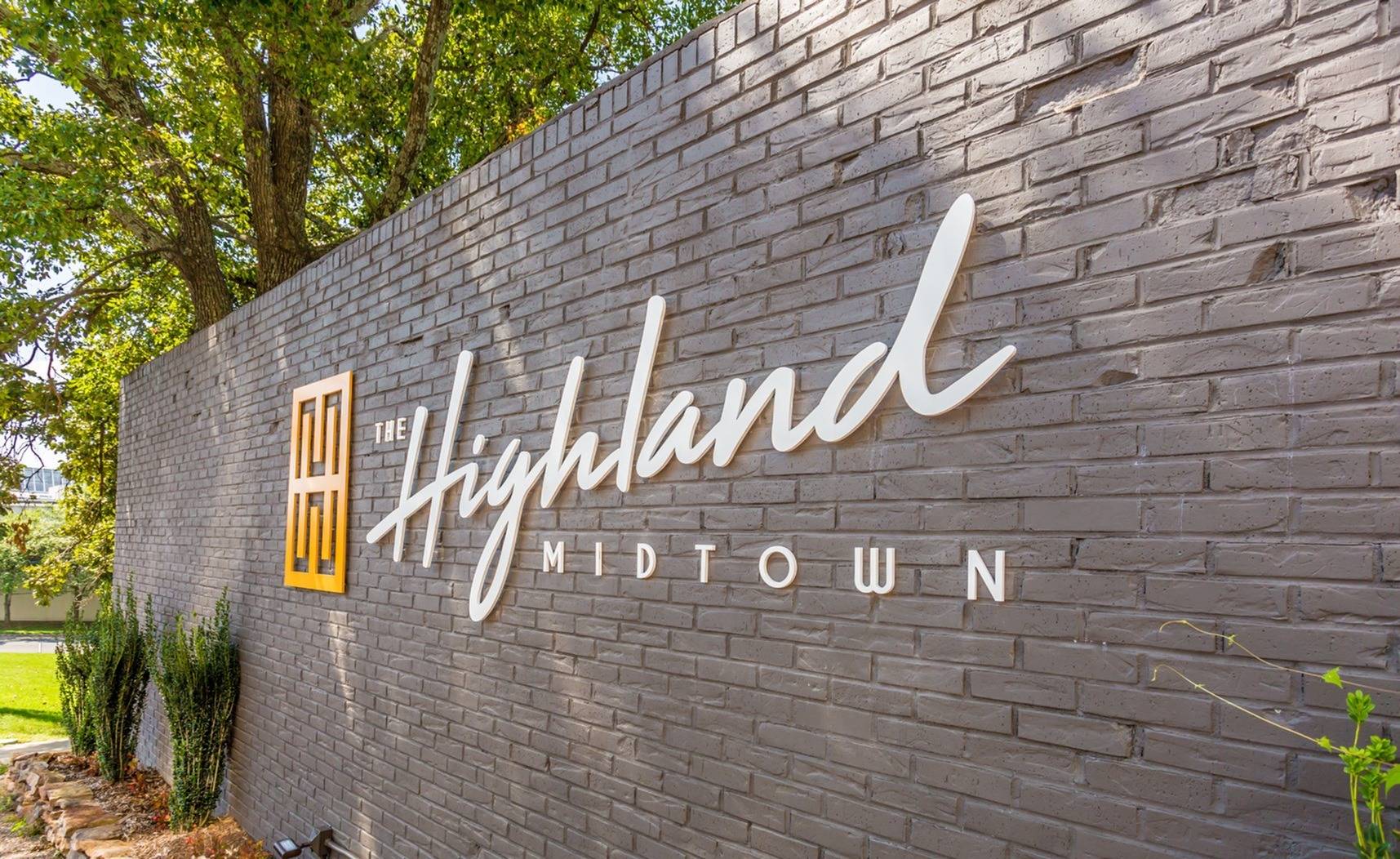The Highland Midtown monument sign