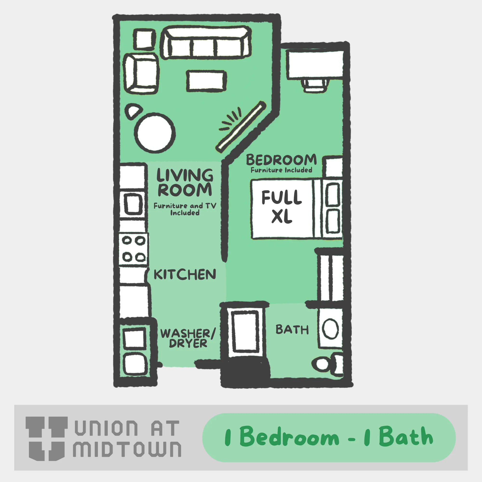 Union at Midtown: 1x1 | Detroit Apartments