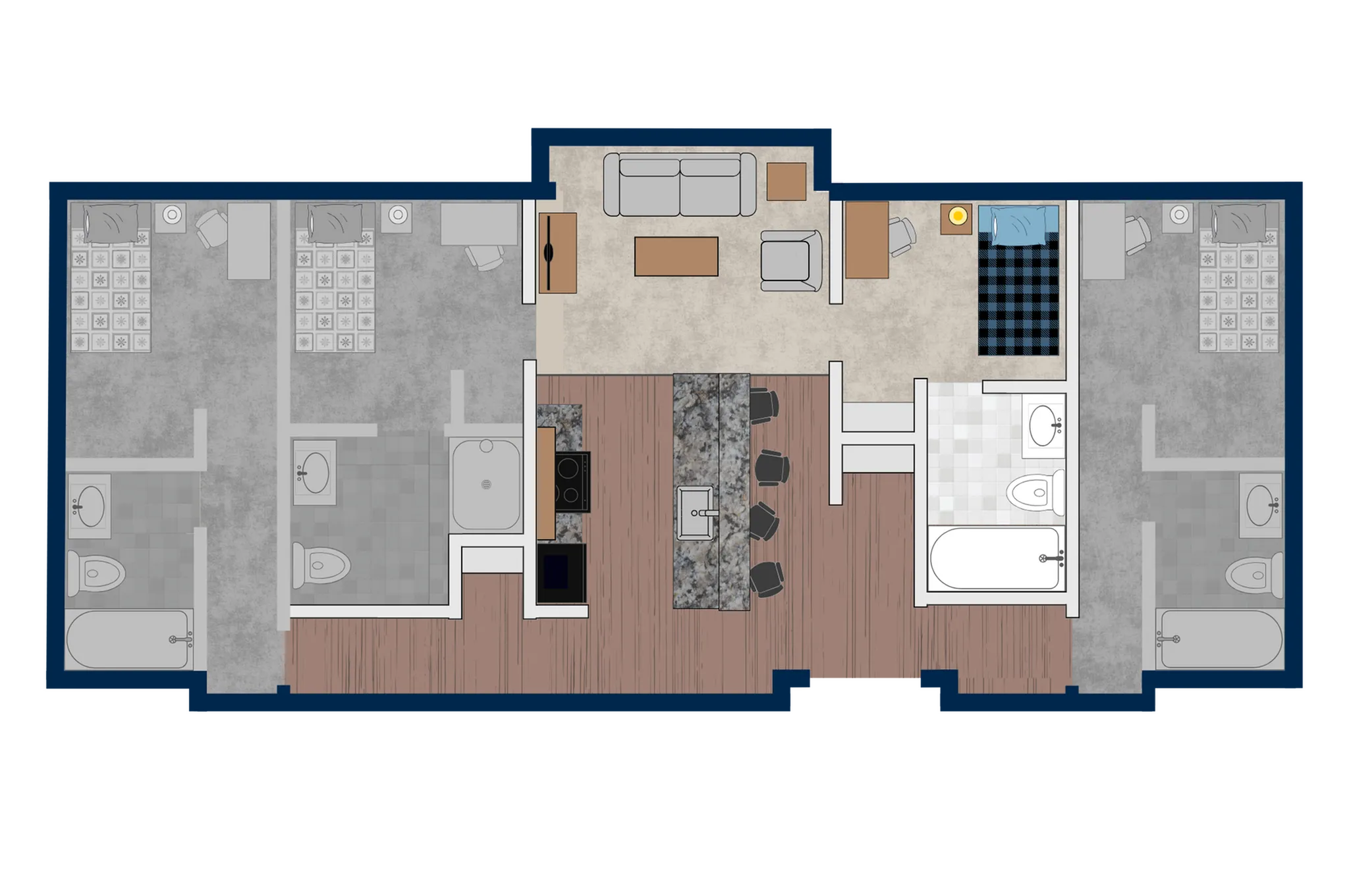 4x4 Floorplan