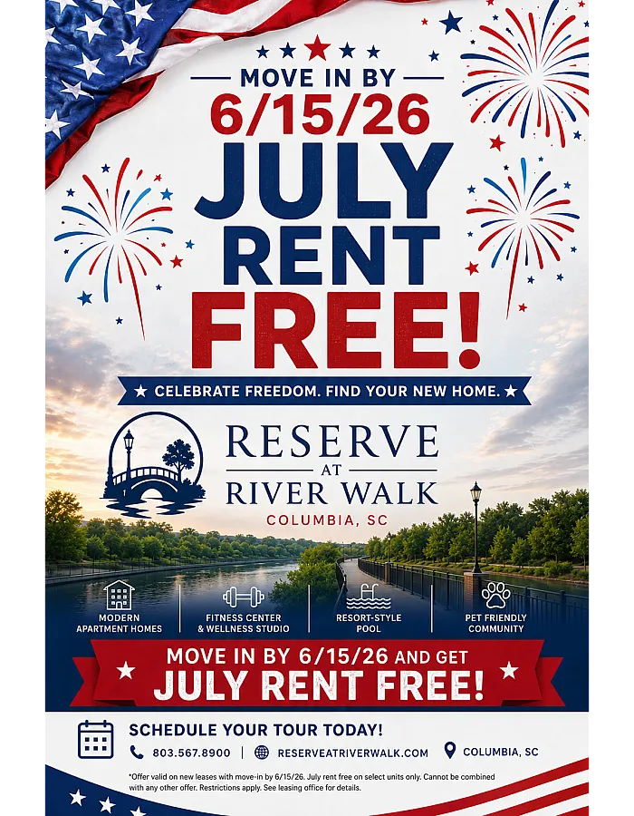 Move in by 6/15/2026 and get Juky rent free!