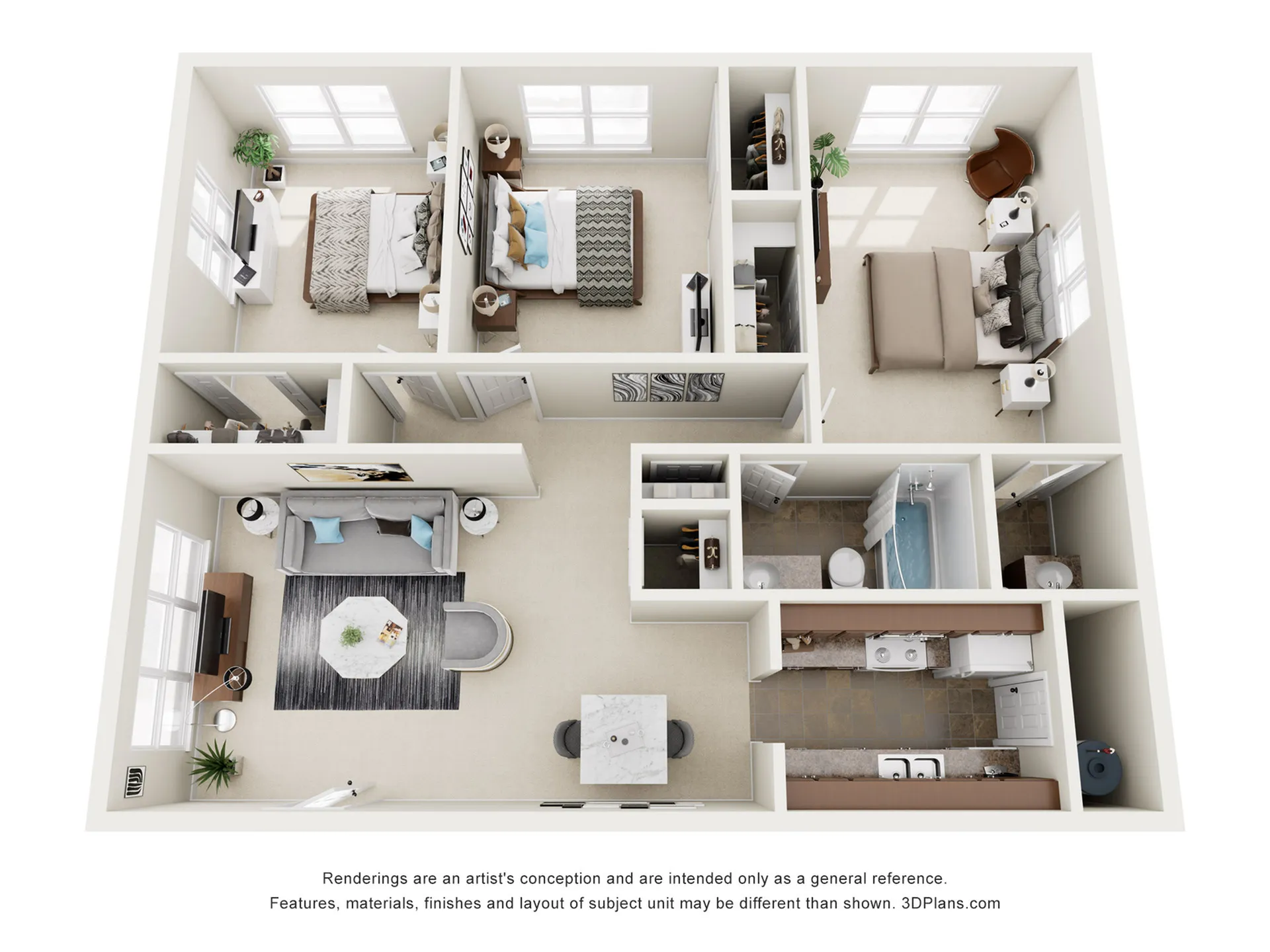 Keoway Village 3BR Floorplan