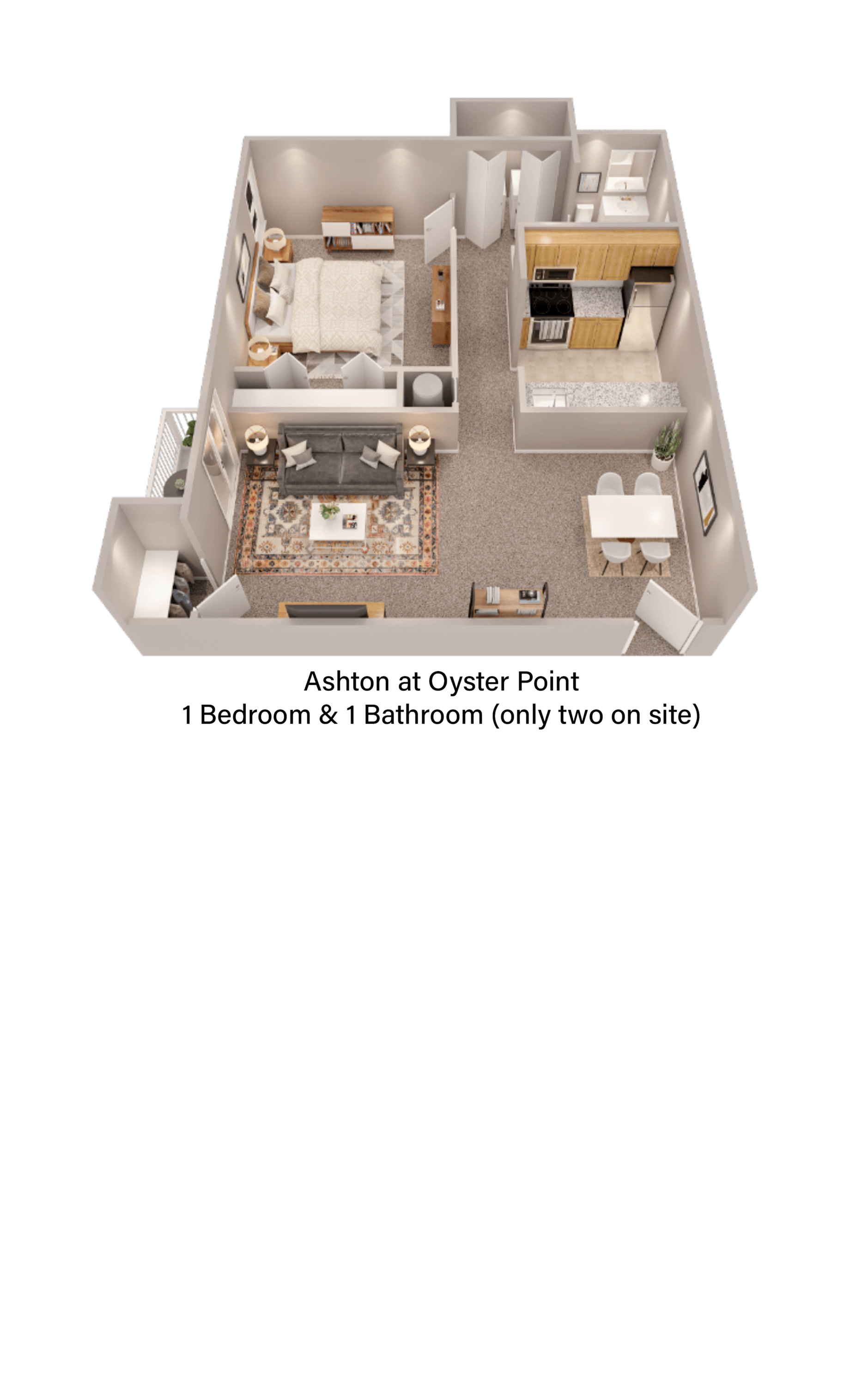 1 x 1 1 Bed Apartment Ashton at Oyster Point