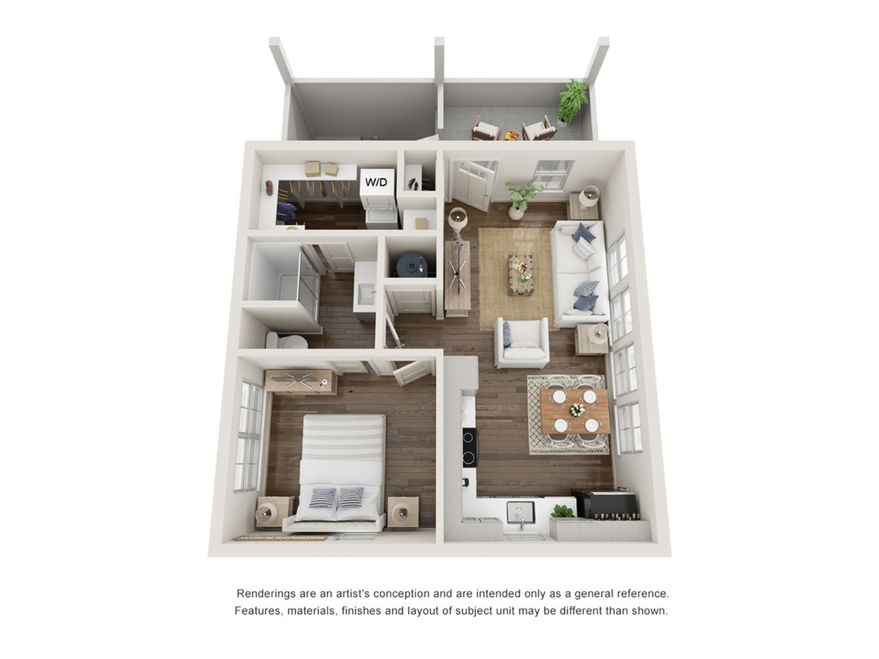 1 Bed Olive Carriage