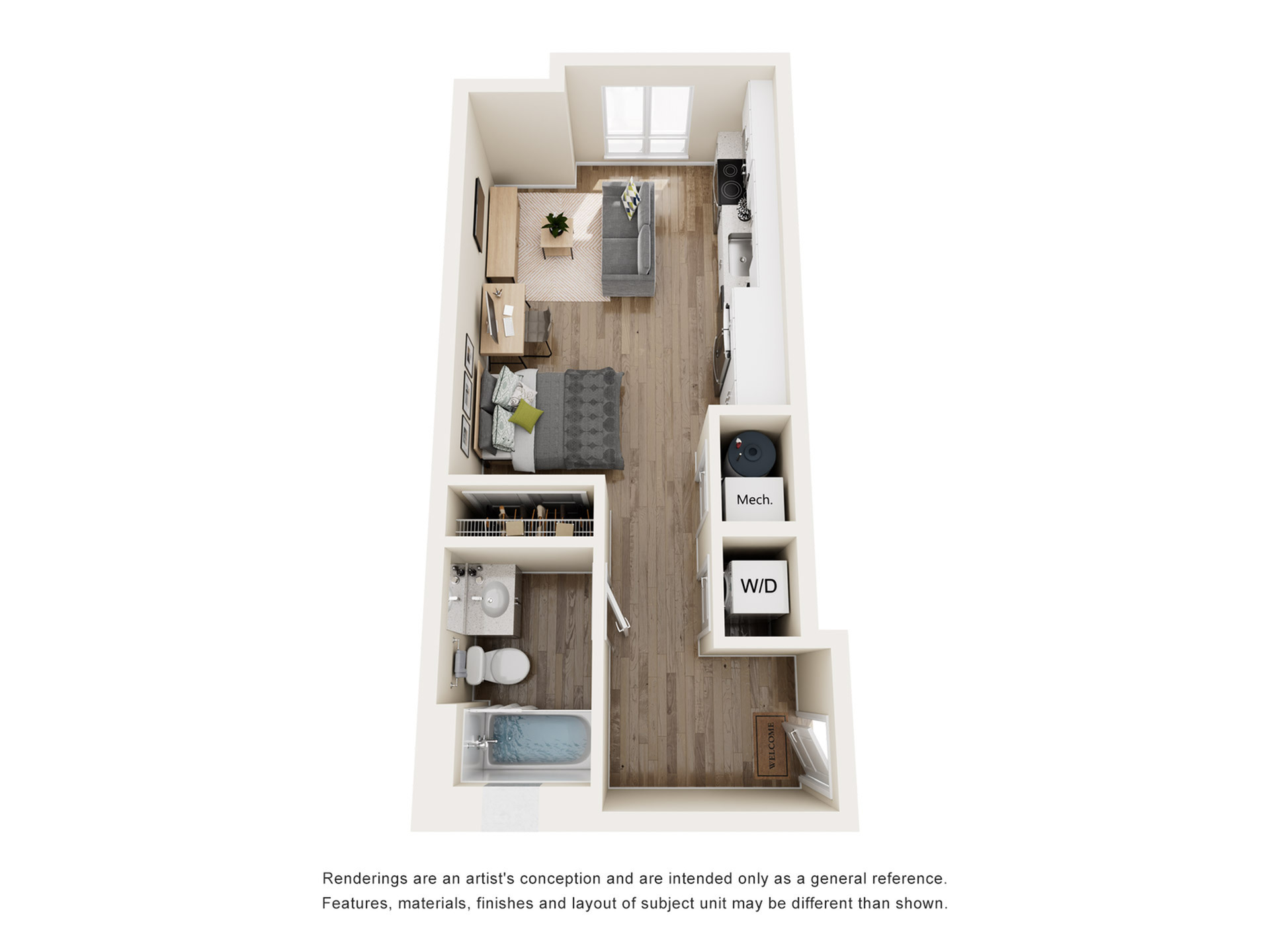 The 818 - Studio Floorplan