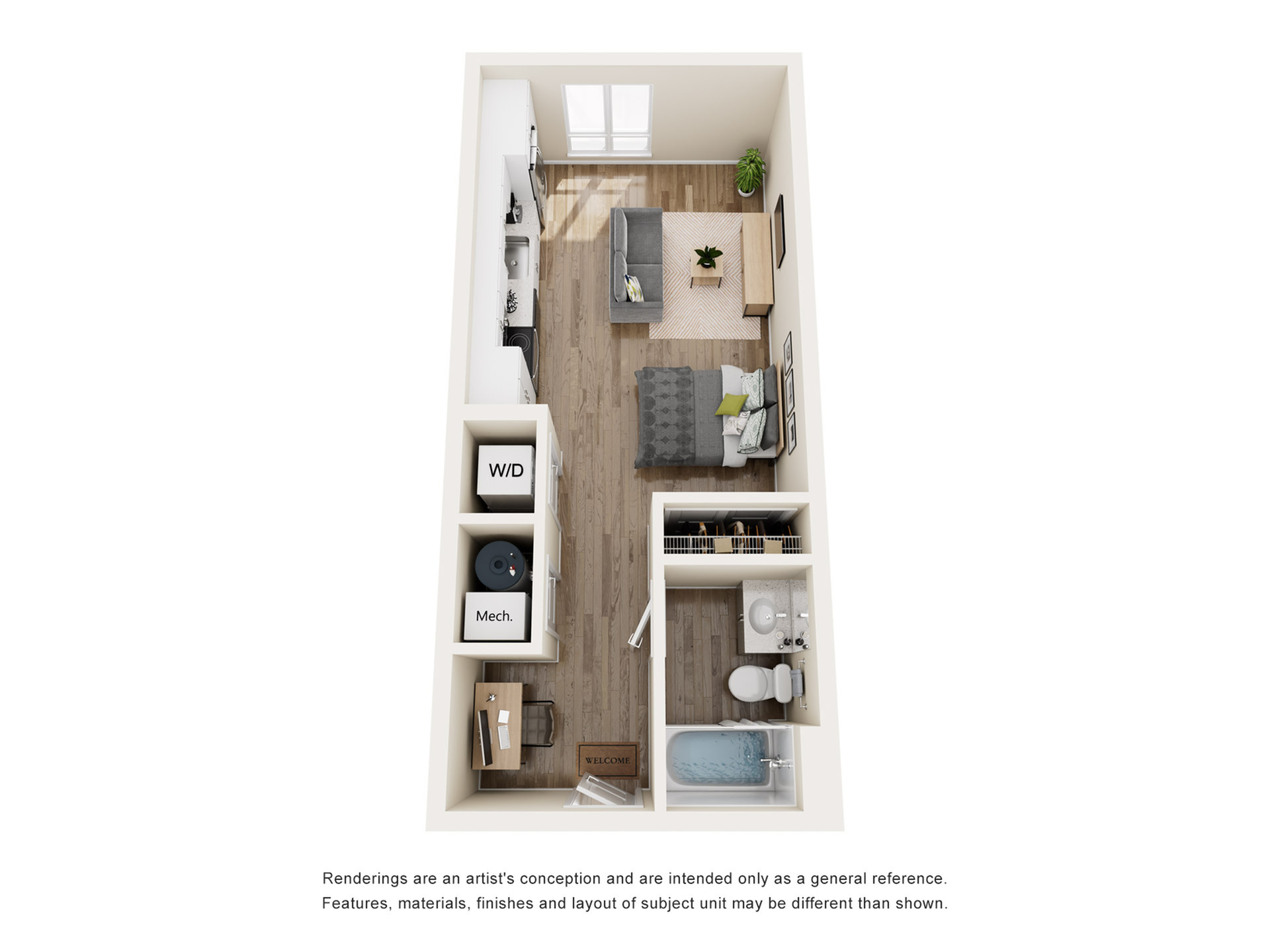 The 818 - Studio Floorplan