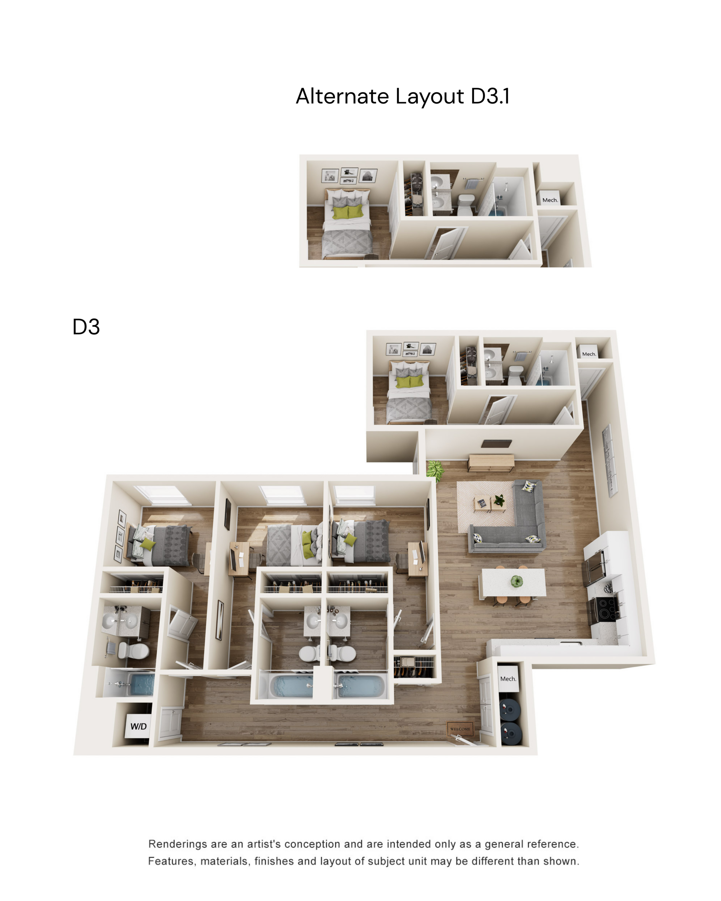 The 818 - D3 Floorplan Layout