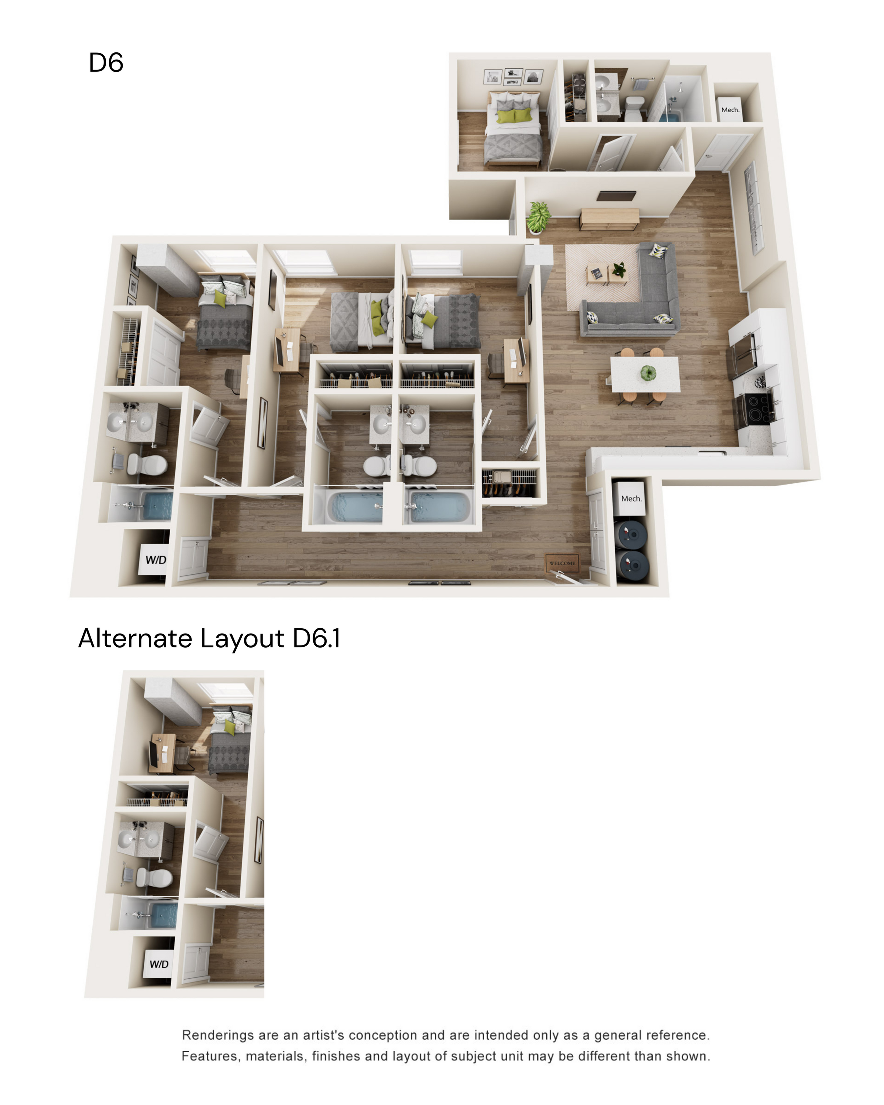 The 818 - D6 Floor Plan