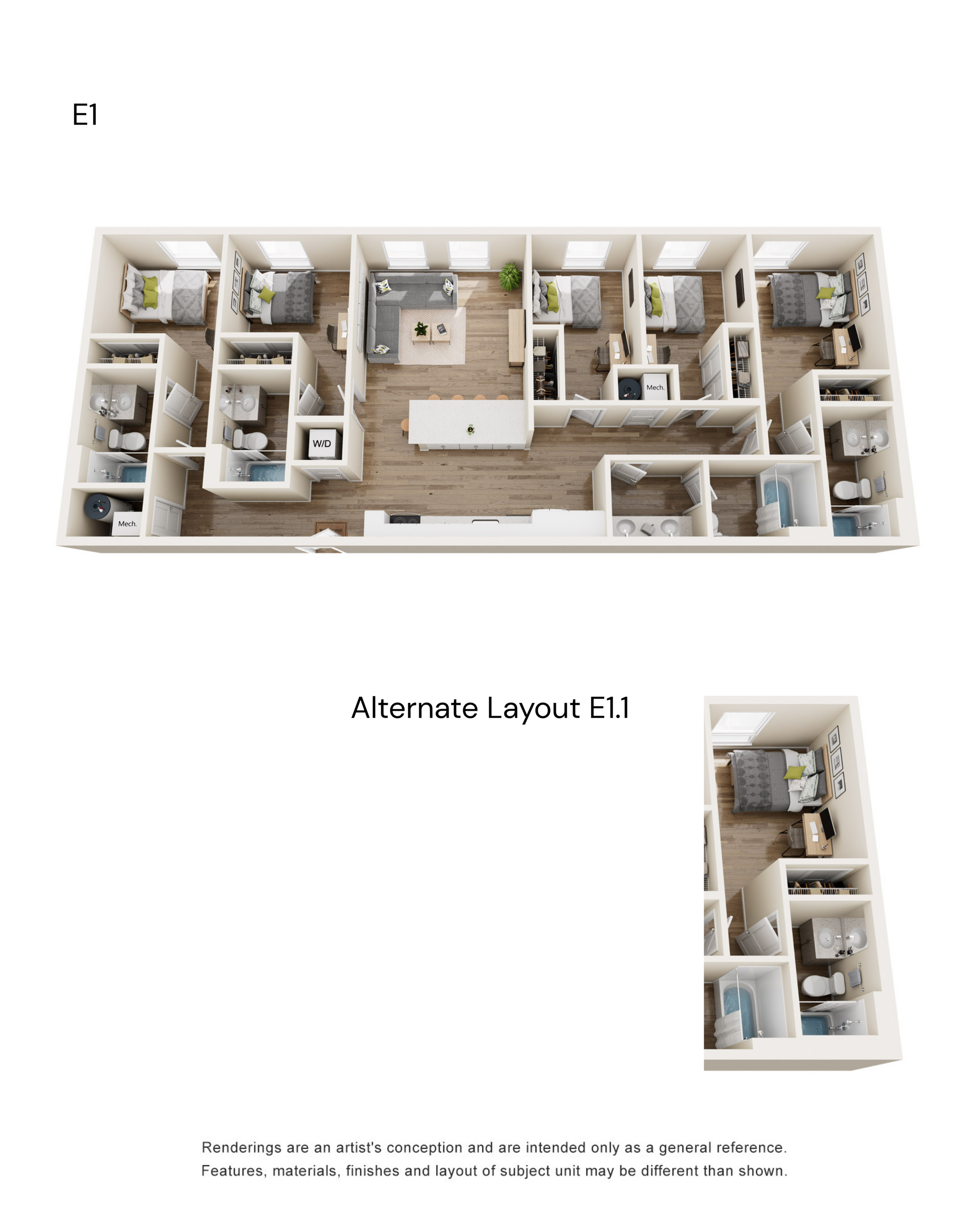 The 818 - E1 Floorplan
