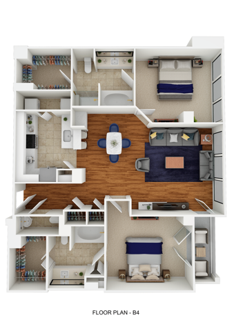 2bd / 2.5ba 1,248 sqft