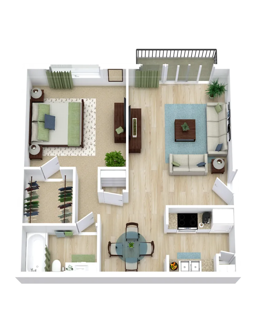 One Bed One Bath
