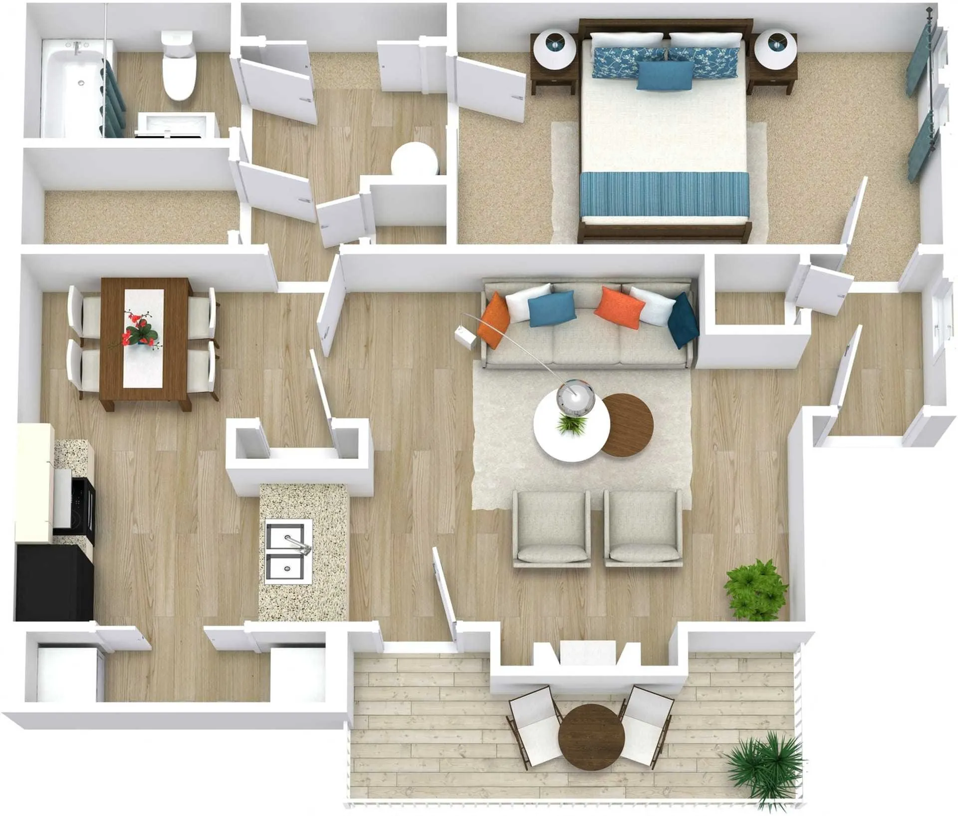 1 BED / 1 BATH / 775 SQFT