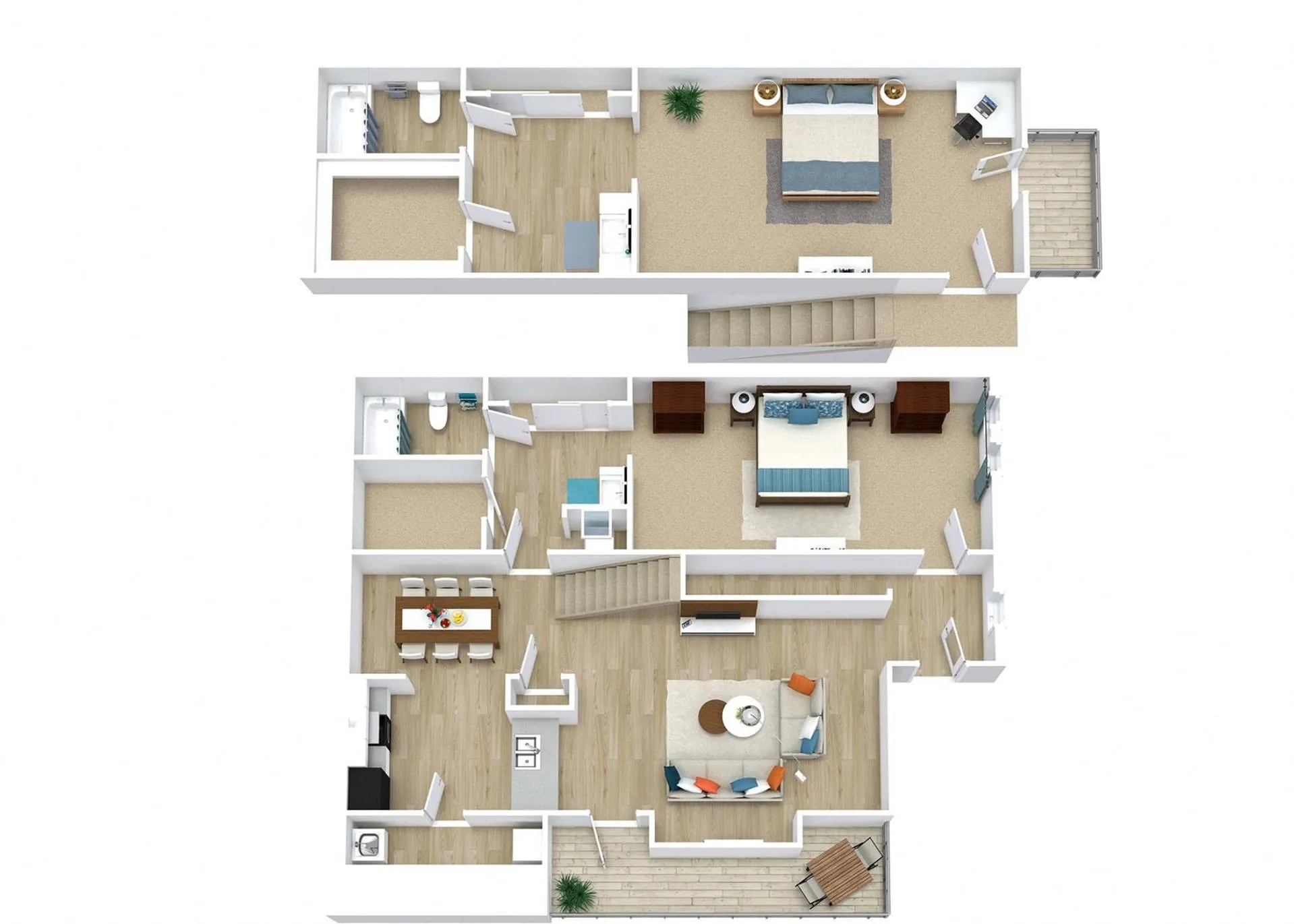 2 BED / 2 BATH / 1105 SQFT