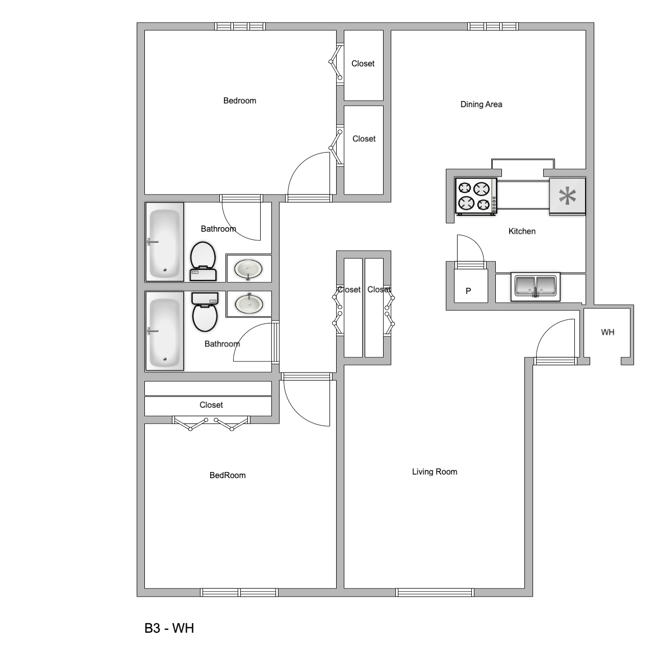 WB3TC 2 Bed Apartment Mill House
