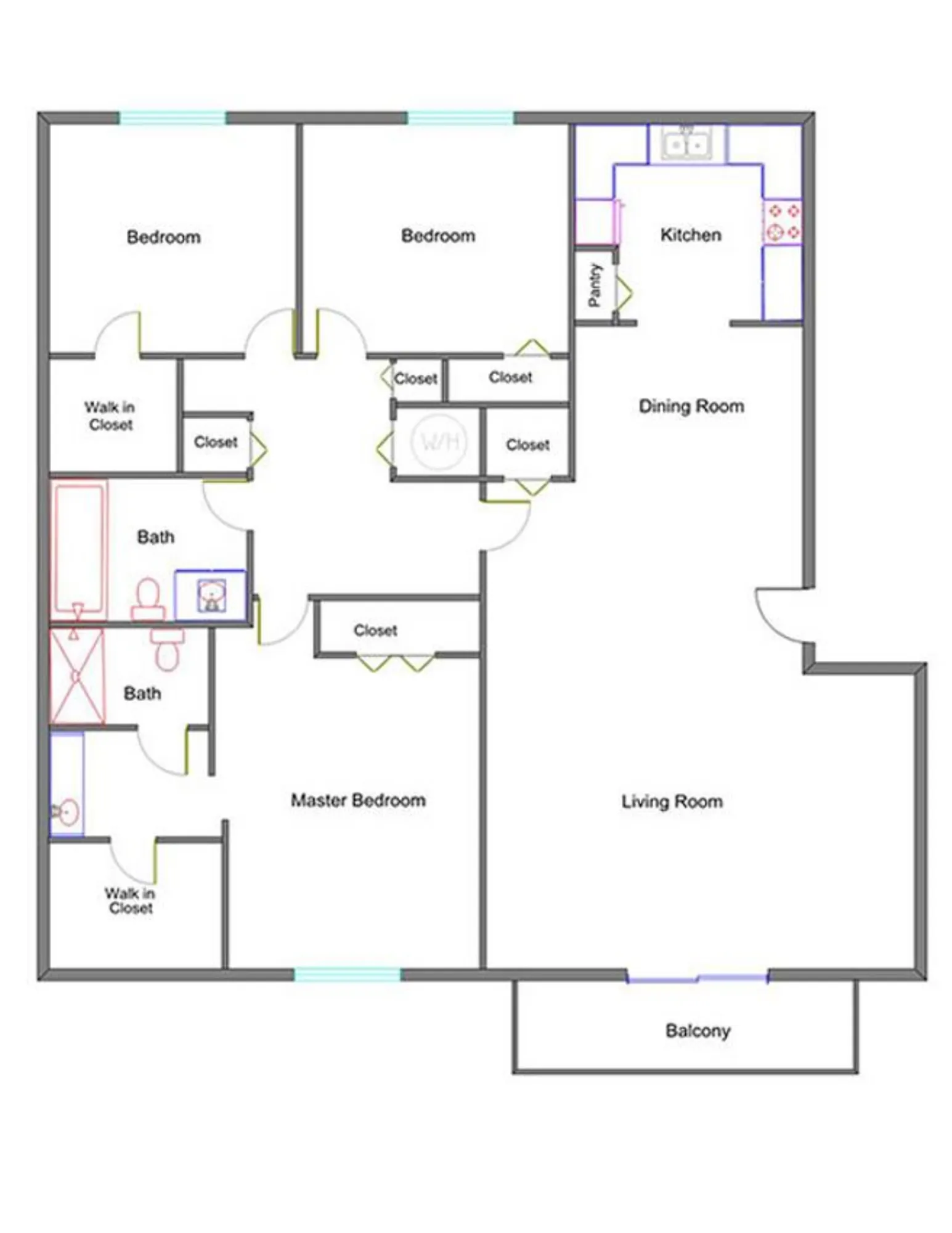 3 Bedroom | 2 Bath | 1,353 sqft