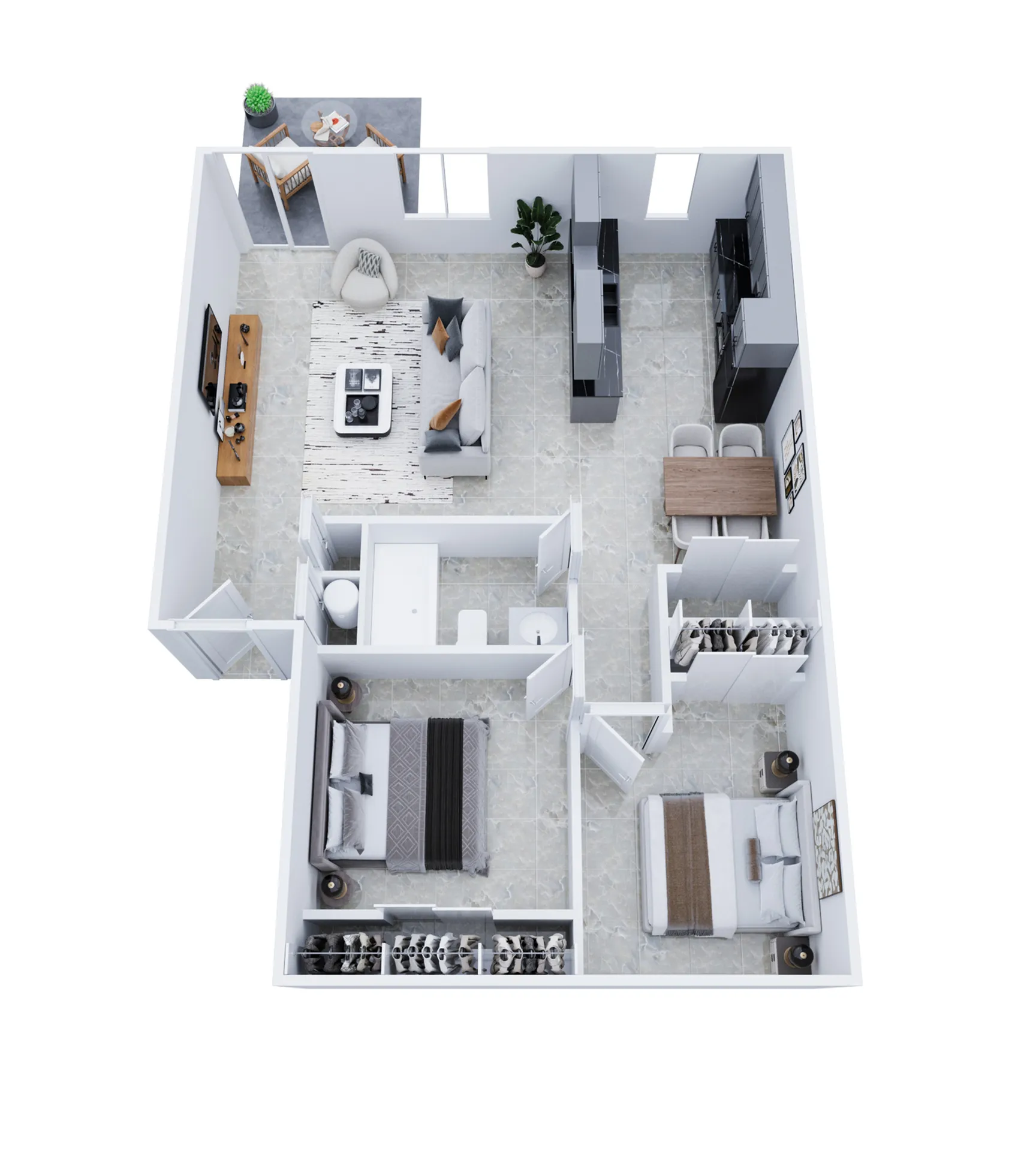 2x1 A Floor Plan