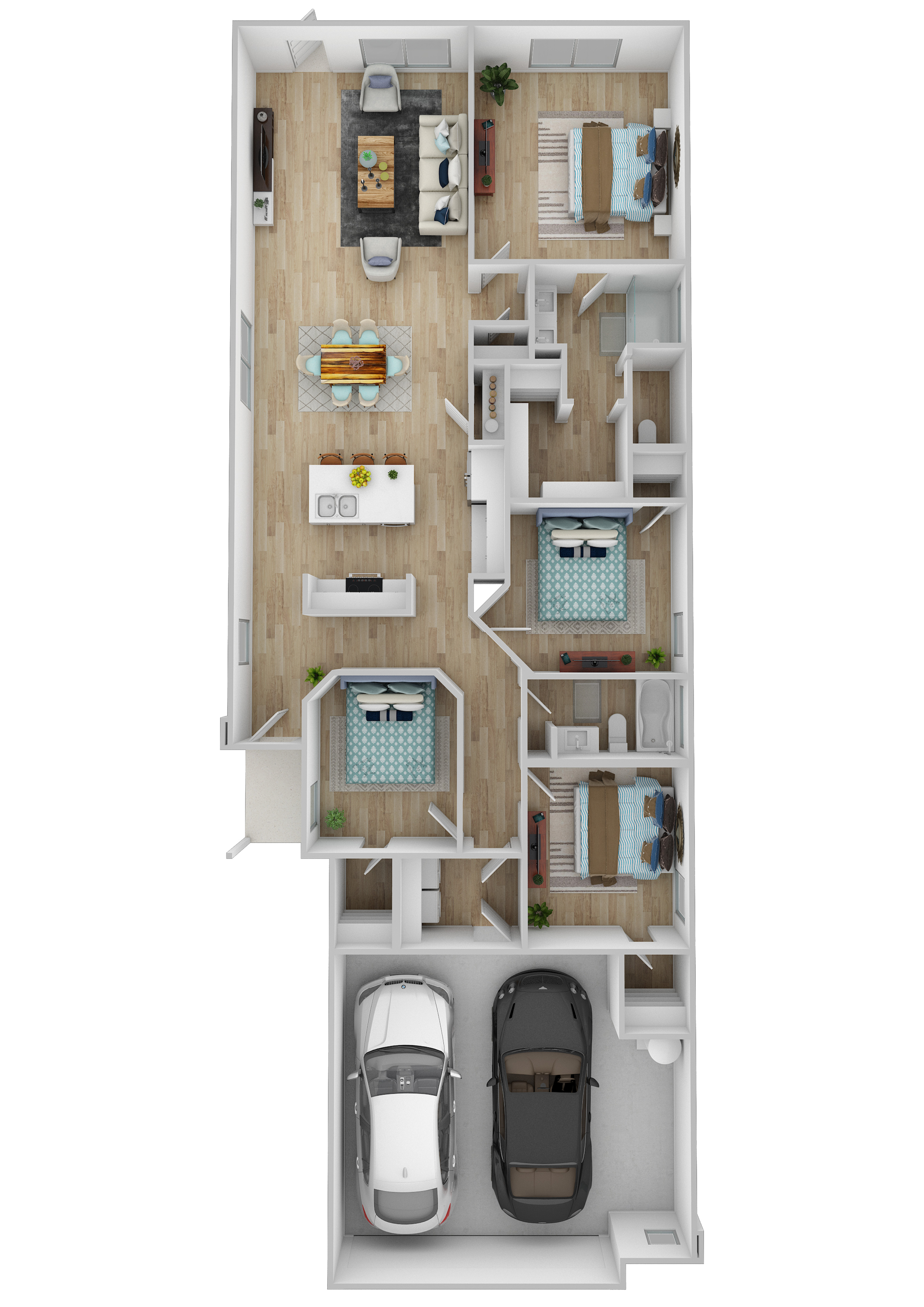 4 Bedroom | 2 Bathrooms |1670-1673 Sq Ft