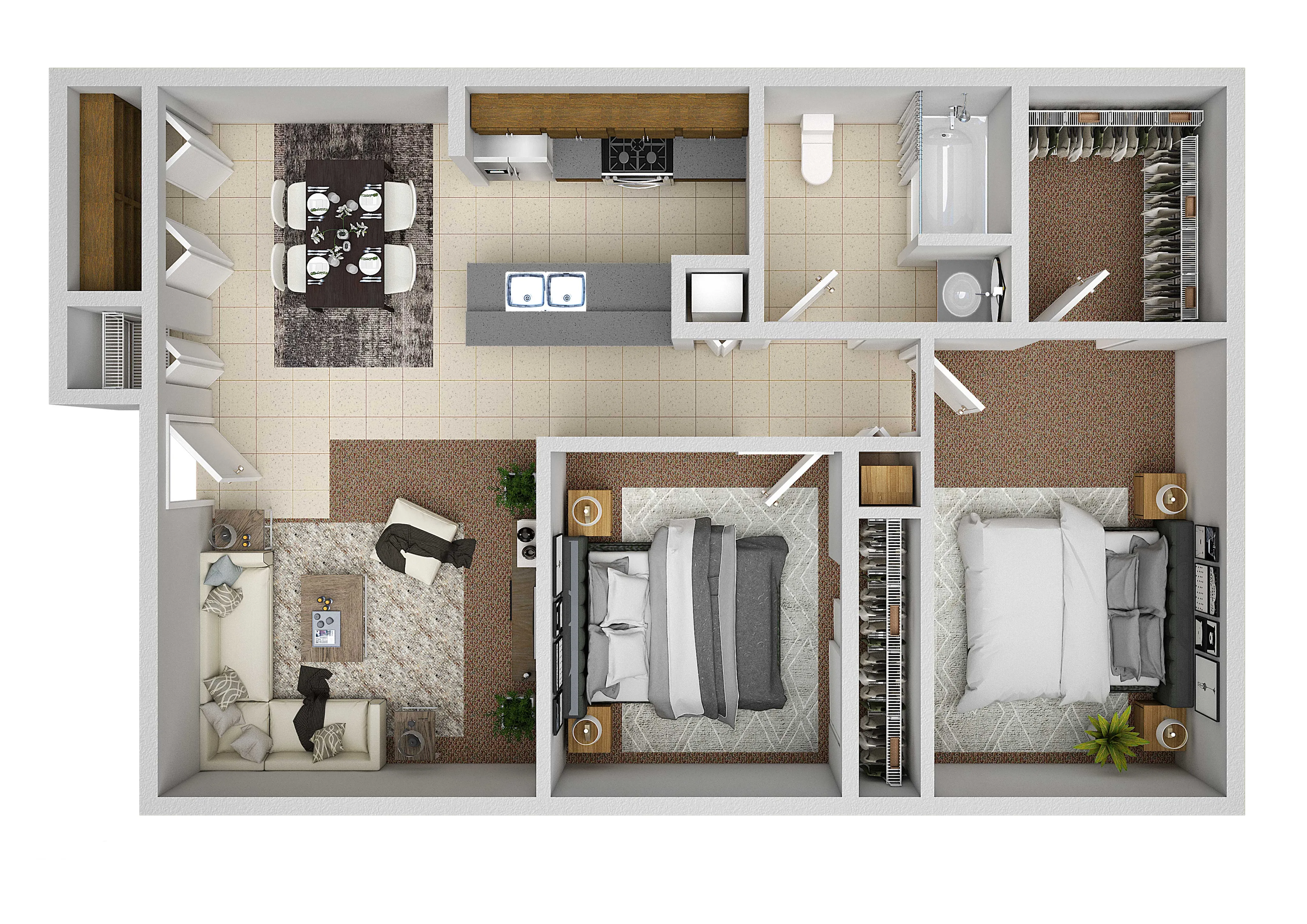 Two Bed One Bath