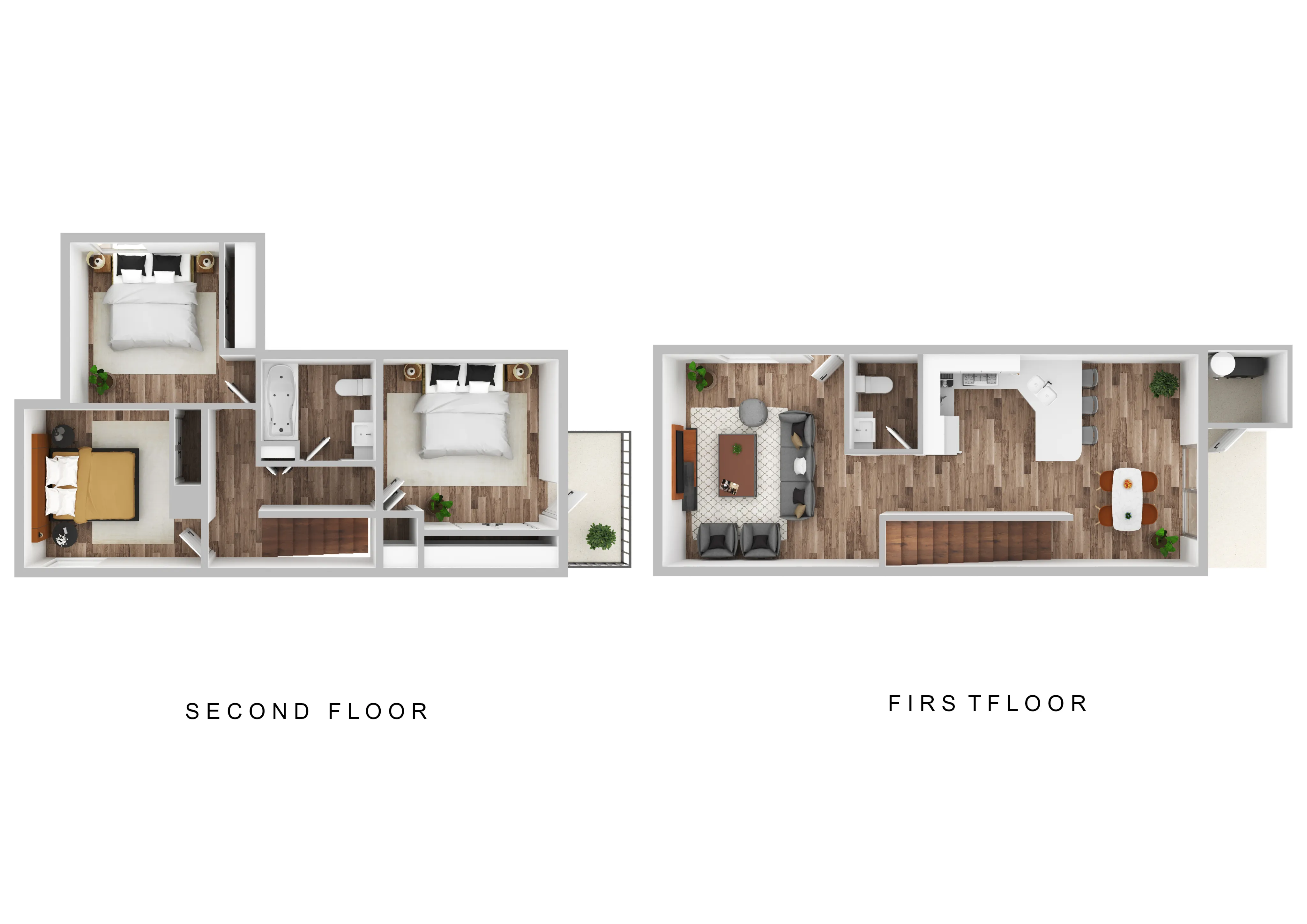 3 Bed 1.5 Bath