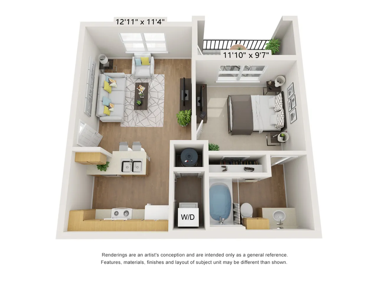1x1 | Apartments in Houston, TX | The Henry at Liberty Hills