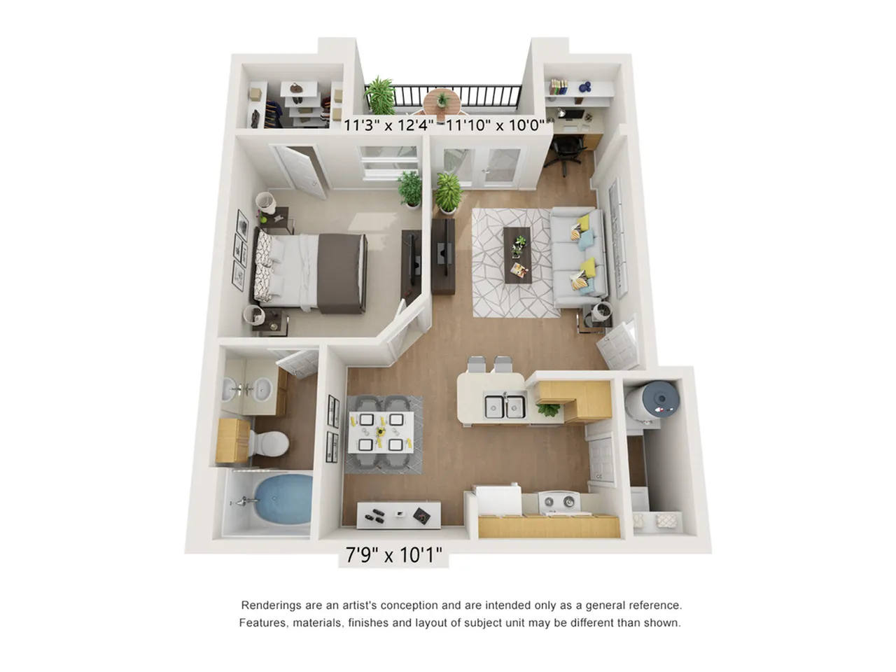 1x1 | Apartments in Houston, TX | The Henry at Liberty Hills