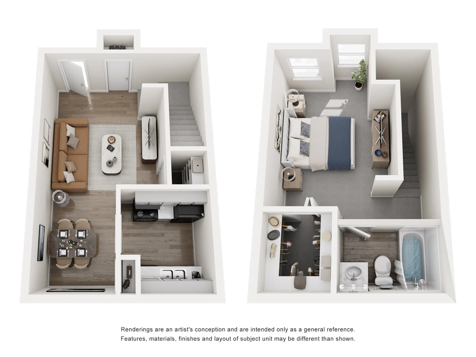 A2, 1 Bed, 1 Bath, 644 SqFt
