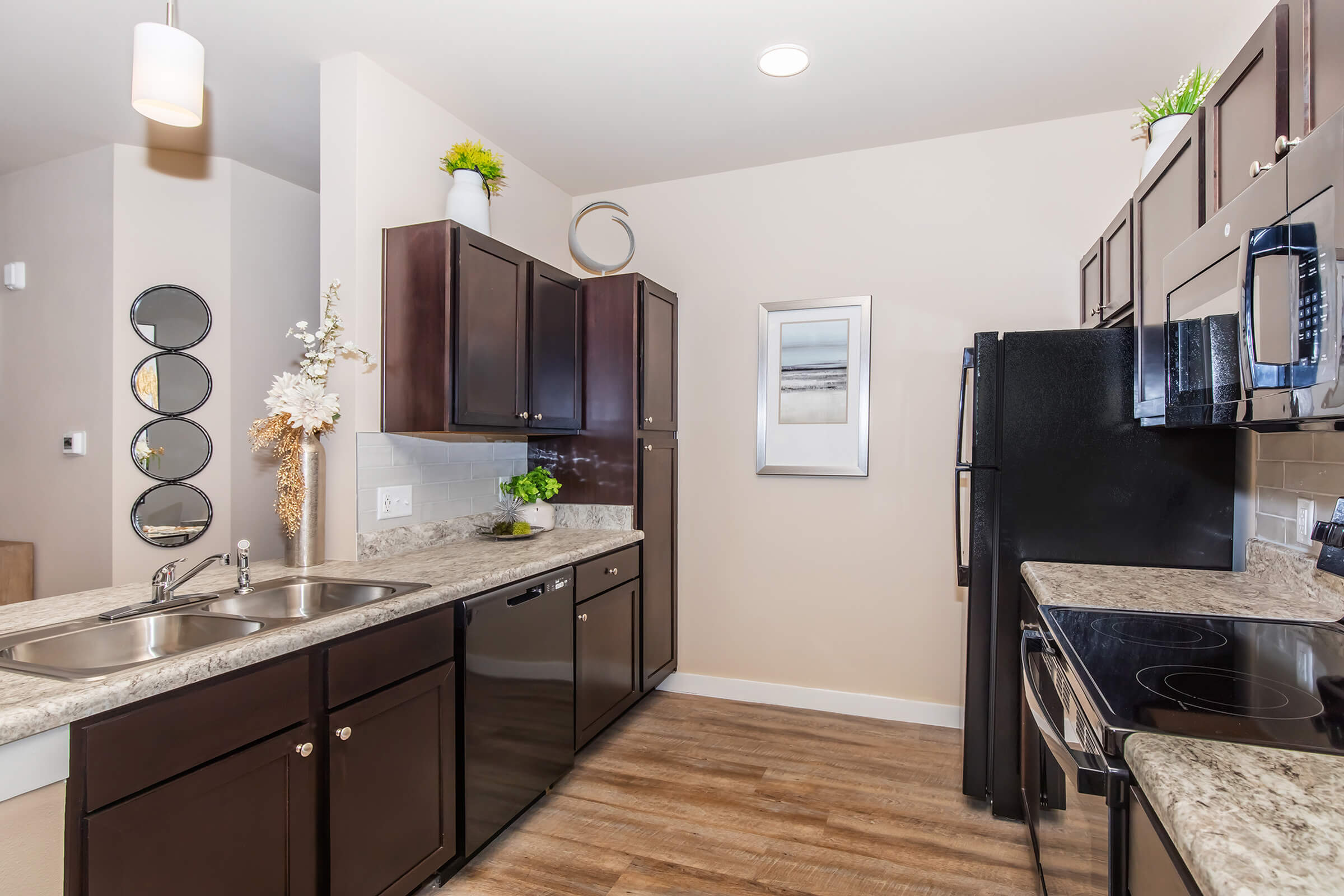 B Floor Plan, Kitchen