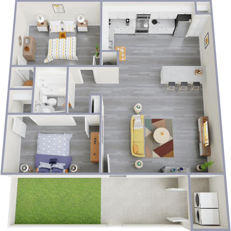 2 Bed Floorplan