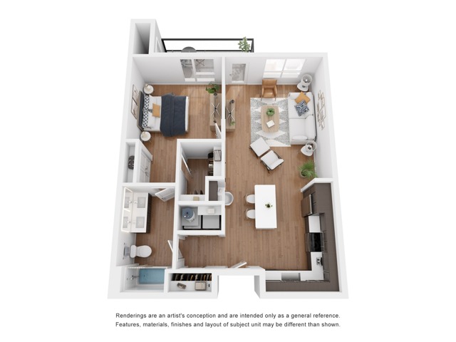 1 Bed, 1 Bath