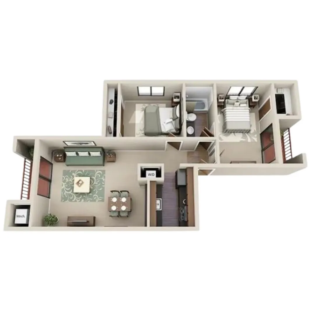 Club Valencia 2x1 790 sq ft