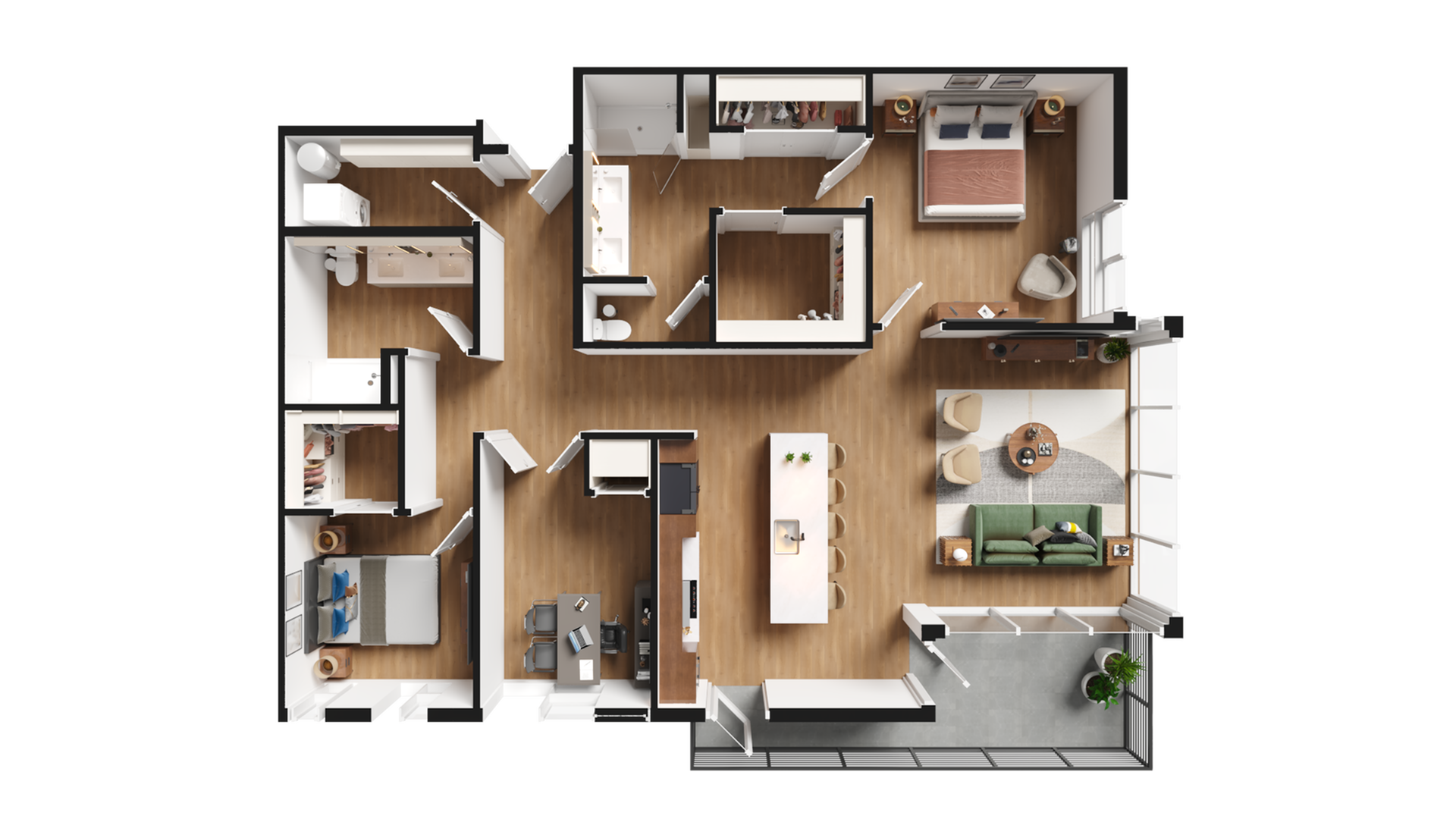 2BR + Den - A