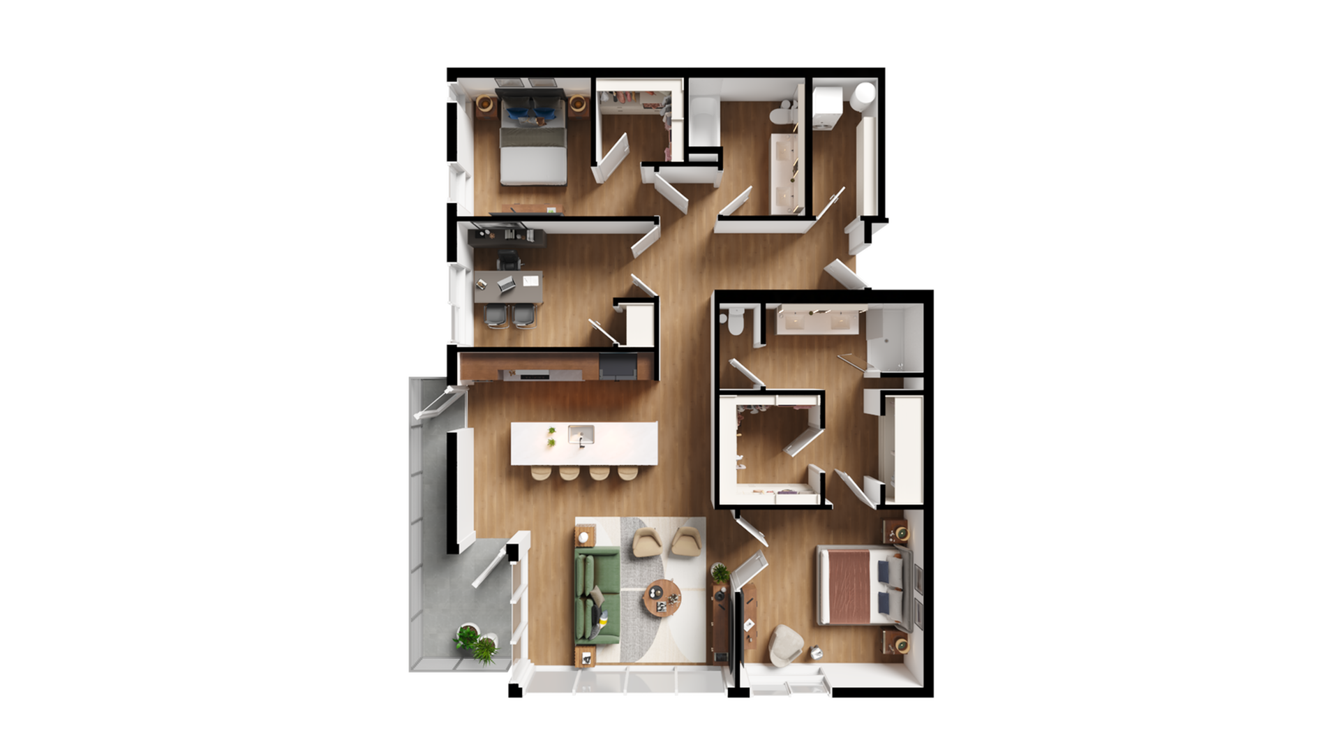 2BR + Den - G