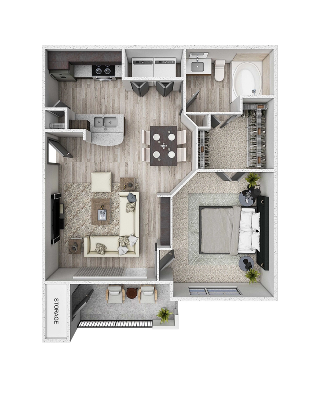 A1 - Hartman Floor Plan at 99 at Southwinds