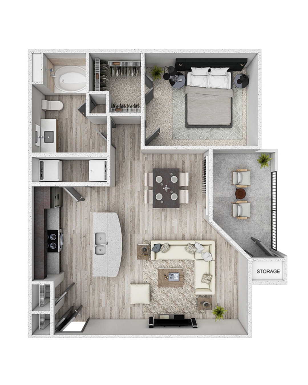 A2 - Hartman Floor Plan at 99 at Southwinds