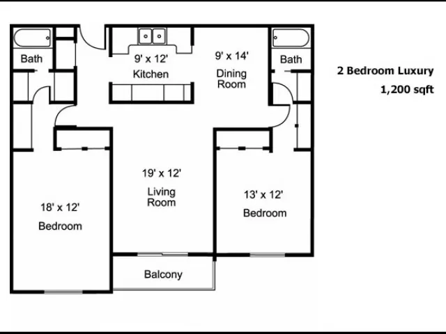 2 Bed and 2 Bath Luxury