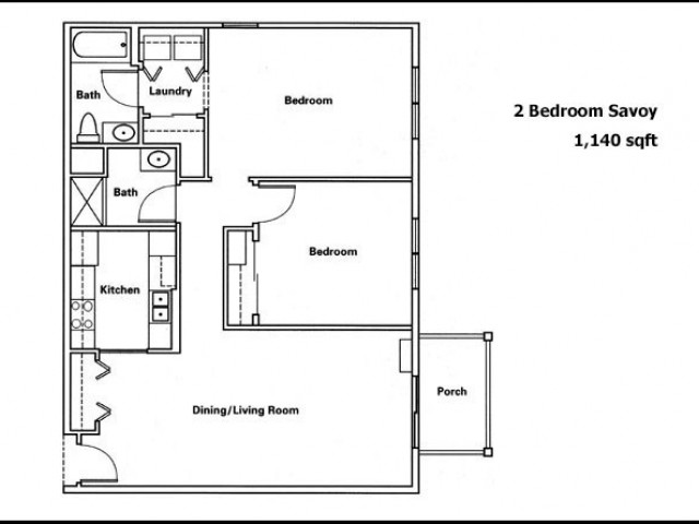 Savoy 2 Bed and 2 Bath