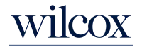 Elegant logo of Wilcox, The Residences at Maren Reserve in bold font.
