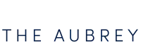 Sophisticated logo design for The Aubrey by Wilcox Communities, featuring elegant typography in a deep blue hue.