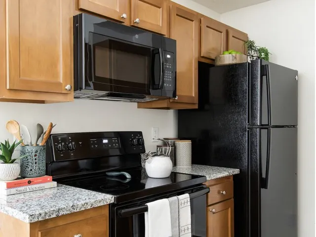 Upgraded Appliance Package and Granite Countertops The Flatts Salisbury | Apartments In Salisbury, MD