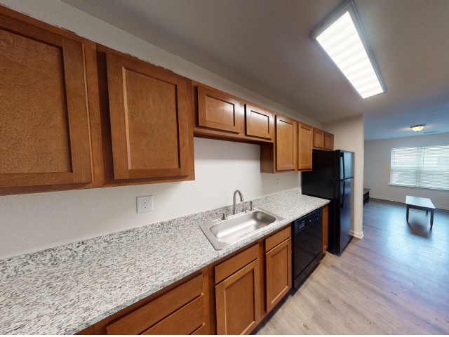 Kitchen with Spacious, Granite Countertops  | Trifecta Apartments | Louisville, KY Apartments