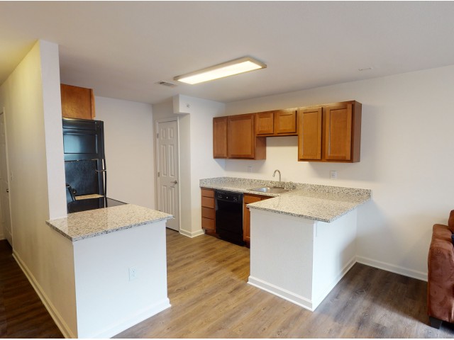 Kitchen with Granite Countertops  | Trifecta Apartments | Louisville, KY Apartments