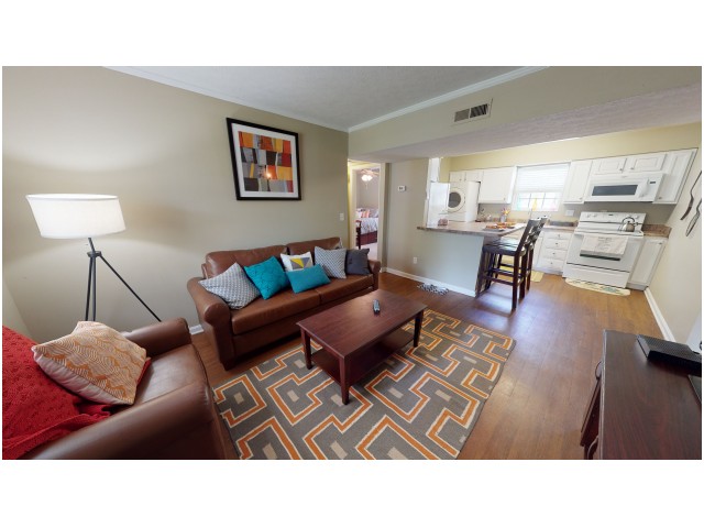 Living Room and Kitchen  | The Commons | Apartments in Oxford OH
