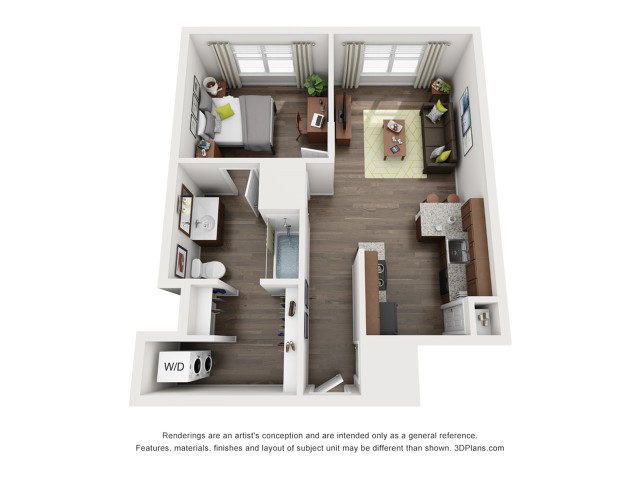 A4 Floor Plan  | Trifecta Apartments | Louisville, KY Apartments