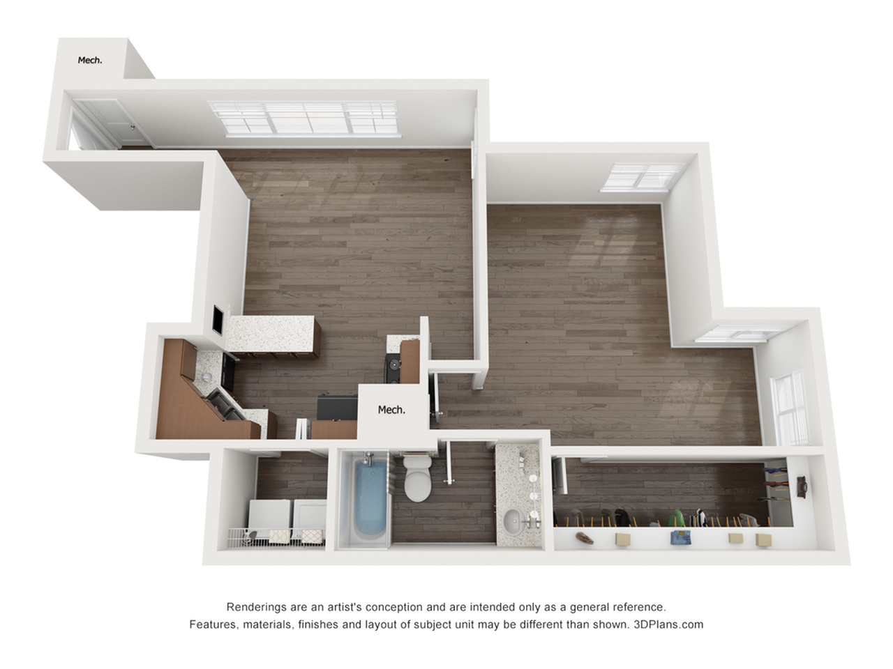 A2UF 1 Bedroom | The Preserve at Tuscaloosa | UA Off Campus Housing